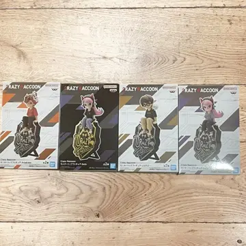 크레이지 라쿤 피규어 4종 세트