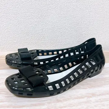 새상품급 이탈리아 디베타 플랫 샌들 블랙 리본 39(26cm)