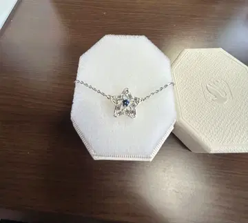 SWAROVSKI 별 모양 목걸이 실버/블루