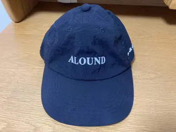 ALOUND NYLON LOGO CAP 블랙