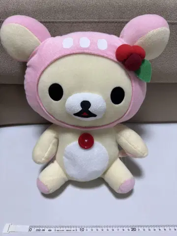 코리락쿠마 봉제 인형 꽃