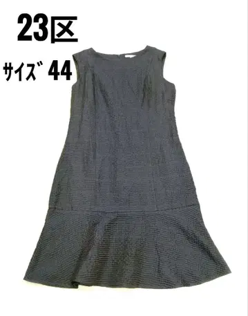 23구 슬리브리스 원피스 빅 사이즈 44 네이비
