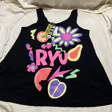 RYU SPORTS 컬러풀 탱크탑 Y2K 튜닉 스트릿 갸루