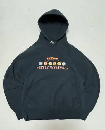 VEXXED 그래픽 후드티 XL 블랙, 미국제
