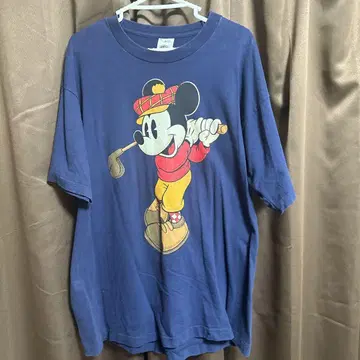 90's MICKEY & CO. 미키 티셔츠 XL 네이비