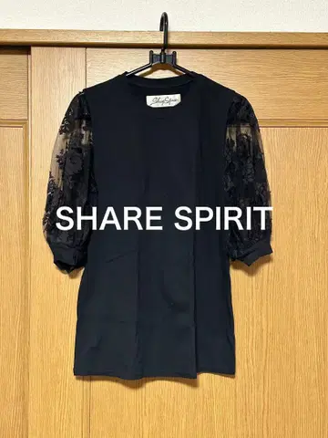 SHARE SPIRIT / 레이스 슬리브 티셔츠