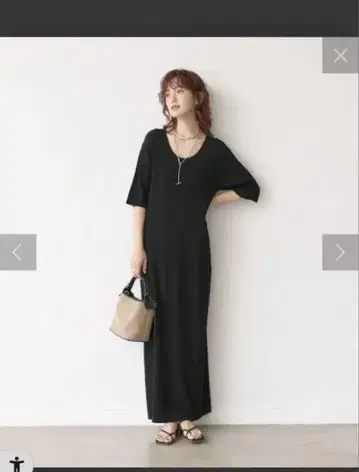 고보소데 U 넥 리브 원피스 38 RIVE DROITE 리브 드로아