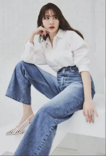 헤르리프토 밀라노 와이드 스트레이트 진 26