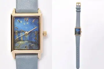 blue bleuet 회화 워치 별이 내리는 밤