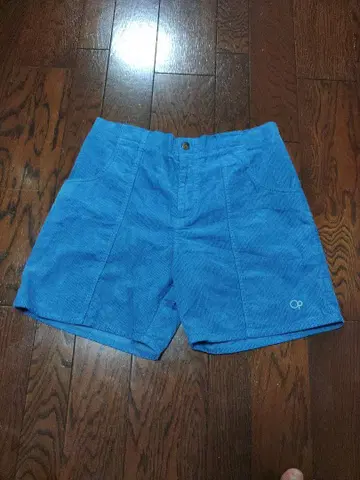 ocean pacific OP 하프 팬츠 M 코듀로이 스카이블루 파랑