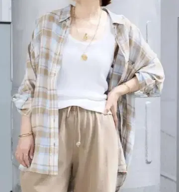 Deuxieme Classe Vi/Li Check Wash 셔츠