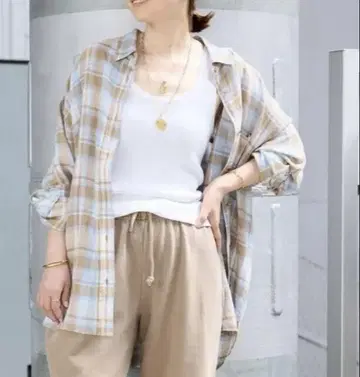 Deuxieme Classe Vi/Li Check Wash 셔츠