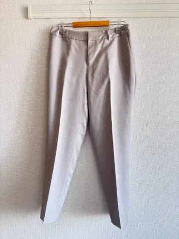 EMMA JAMES 그레이 베이지 슬랙스 허리 밴딩