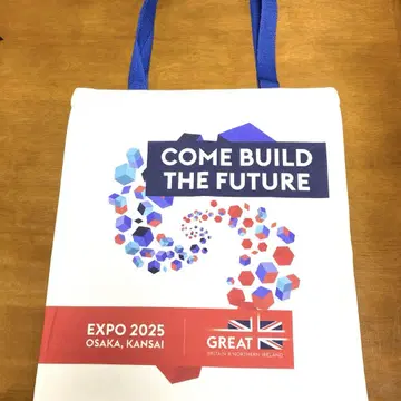 오사카 간사이 엑스포 영국관 한정판 EXPO 2025 영국 국기 토트백