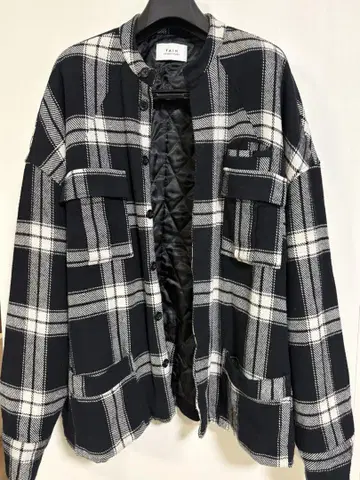 TAIN DOUBLE PUSH 타인 더블 푸시 체크 셔츠
