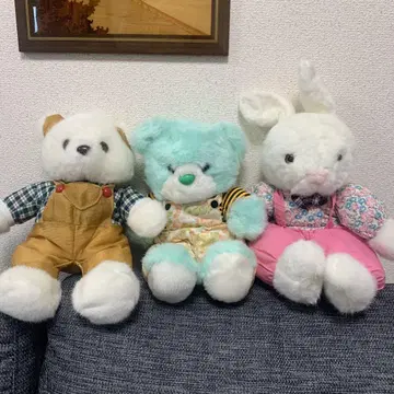 레트로 팬시 귀여운 봉제 인형 묶음 판매 토끼 곰