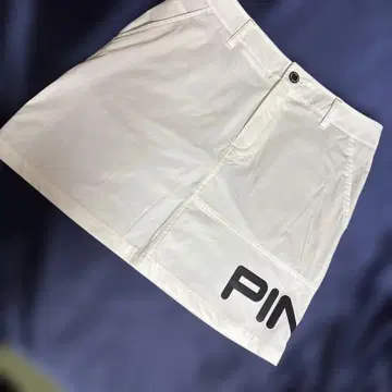 핑 화이트 골프 스커트 L