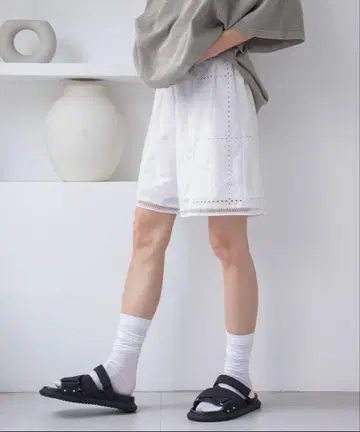 지나시스 패치워크 숏 팬츠