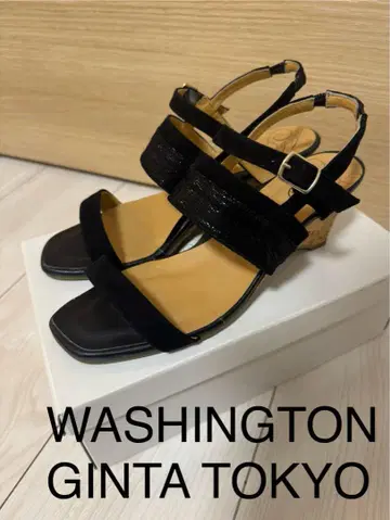WASHINGTON GINTA TOKYO 블랙 샌들