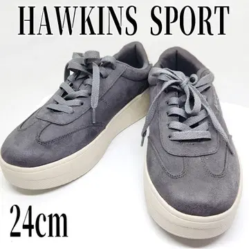 통굽 스니커즈 스웨이드 그레이 24cm HAWKINS 호킨스