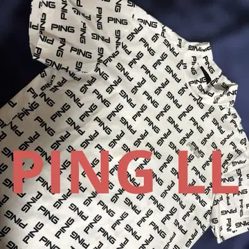 핑 로고 패턴 모크넥 셔츠 LL