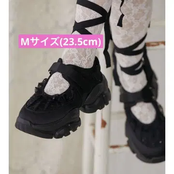 메리 제니 레이스업 발레 스니커즈 M