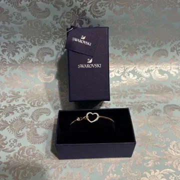 SWAROVSKI 팔찌 하트 뱅글 미사용 새상품