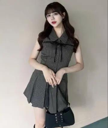 슬리브리스 셔츠 미니 원피스 OLIVE des OLIVE