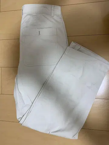 화이트 카고 팬츠 4 포켓 커버낫