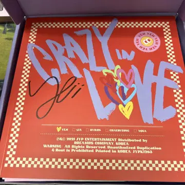 ITZY 예지 crazy in love 친필 사인 앨범