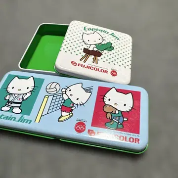 Sanrio 올림픽 1988 후지 컬러 캔 케이스 2개 키티 다니엘