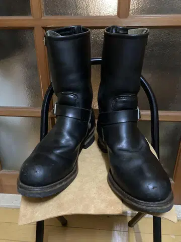 레드윙 엔지니어 부츠 PT91 자수 깃털 택 2268 REDWING 9D