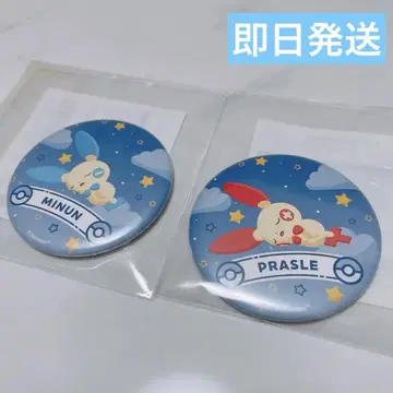 포켓몬 쓰리 캔뱃지 2개 세트 플러스 마이난