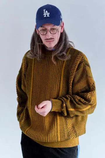 YASHIKI Kuchiba Knit (MUSTARD )24AW