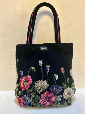 FEILER 꽃무늬 자수 토트백