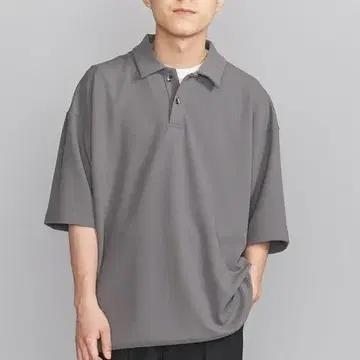 B&Y UNITED ARROWS 22SS 듀얼 팩 트림 피케 셔츠 L