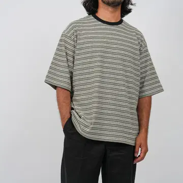 OVY Multi Border Relax Fit T-shirts 그린