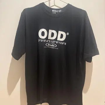 ODDSTUDIO ODSD 블랙 반팔 티셔츠