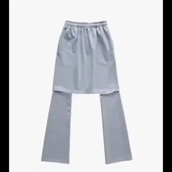 【JICHOI】24fw FLEECE SKIRT PANTS JICHOI ] Detachable Skirt Pants - Silver/Black Spoiled for