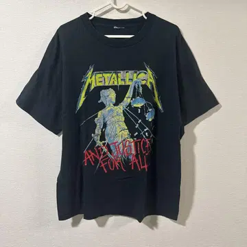Metallica 티셔츠 justice for all 택 누락