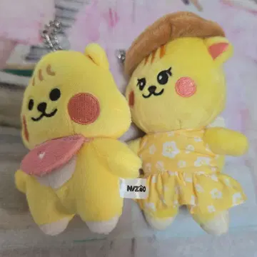 NIZOO Richu 봉제 인형 백 참 2개 세트