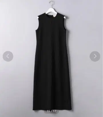 UNITED ARROWS P/PU 저지 슬리브리스 원피스 블랙