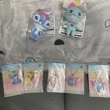 릴로 & 스티치 제일복권 D상 + H상 7종 세트 봉제 인형 마스코트