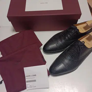 레어 JOHN LOBB 리자드 드레스 신발 6,5