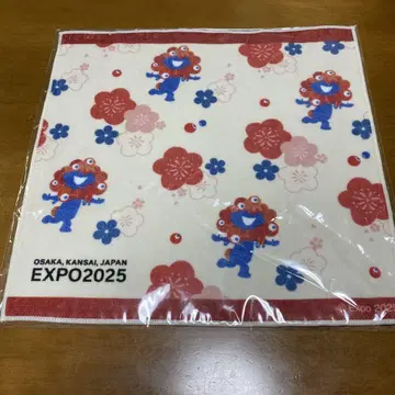 오사카 간사이 엑스포 EXPO 2025 캐릭터 손수건 약 28cm