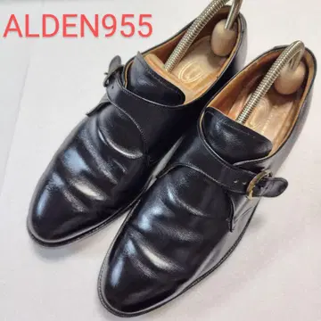 ALDEN 955 몽크 스트랩 8D Vibram 밑창 블랙