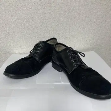 토네이도 마트 블랙 스웨이드 가죽 드레스 신발 M