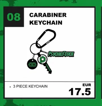 CARABINER KEYCHAIN PSYCHIC FEVER 키체인