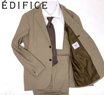 EDIFICE 밑단 더블 싱글 수트 베이지 S