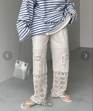 wee9s 빈티지 라이클 레이스 팬츠